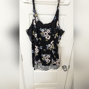 NWOT Torrid black floral cami size 3x